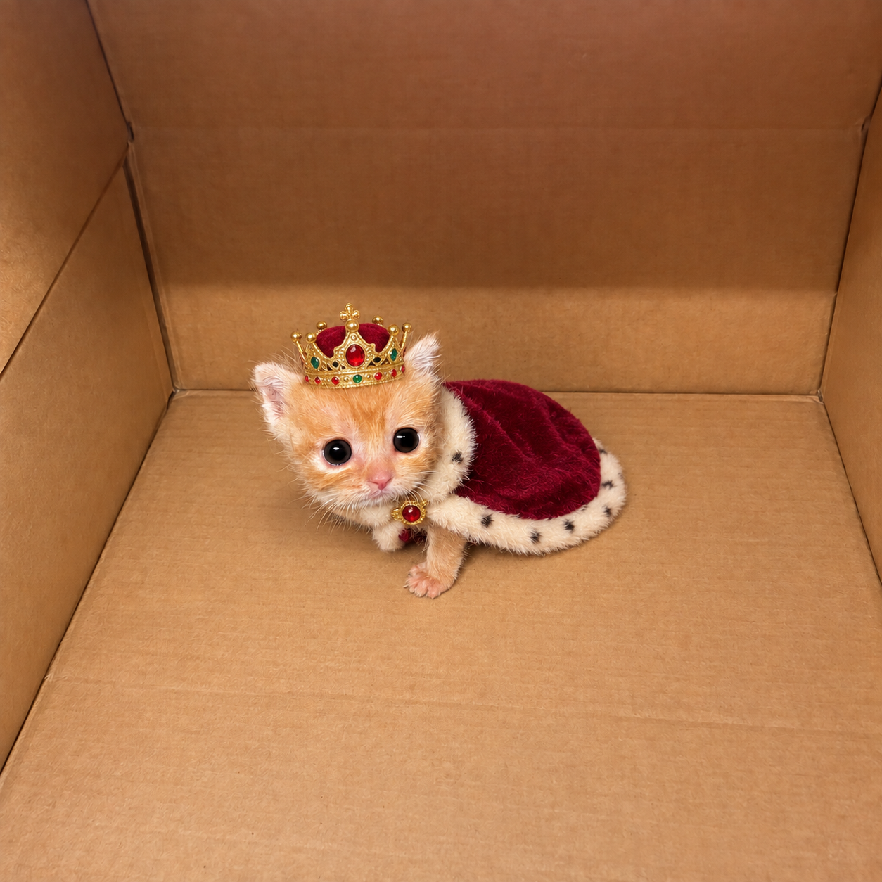 KIT dressed as King KIT