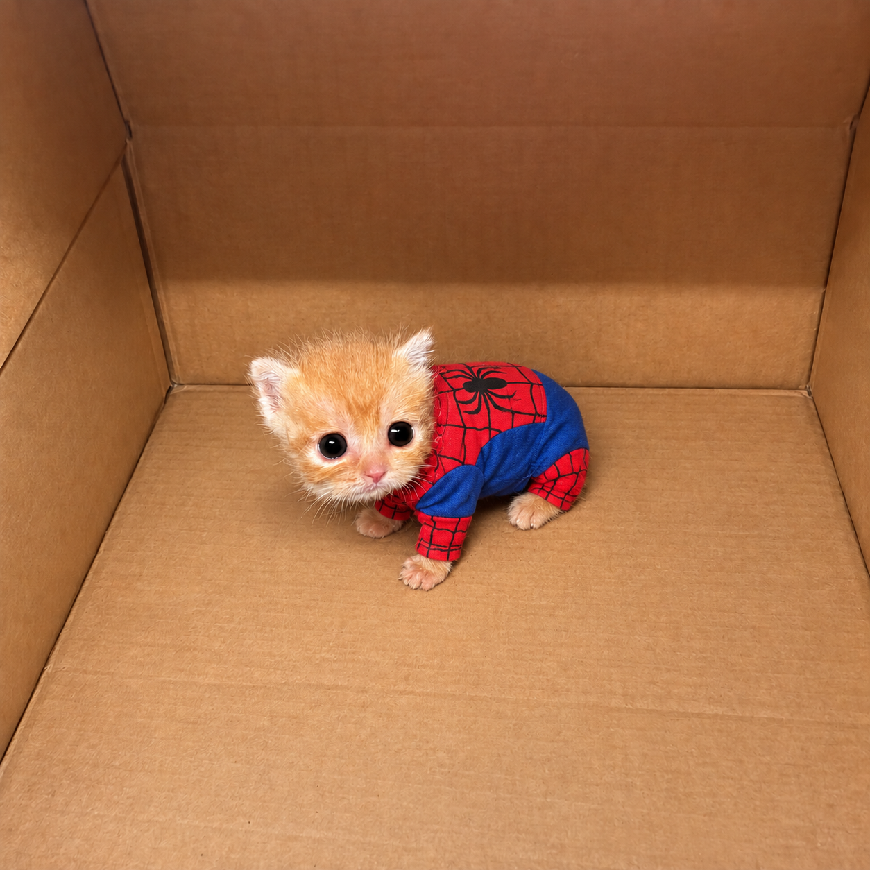 KIT dressed as Spider KIT